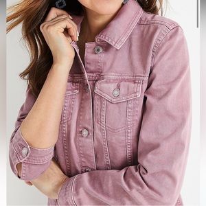 Maurice’s size small jean jacket mauve